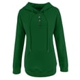 thumbnail image 1 of VANLOFE Long Sleeve Warm Color Solid Women's Sweater for Winter All-match Winter Pullover Hoodie for Women Daily Pullover Hoodie Clean Without Printing Sweater XL Green, 1 of 5
