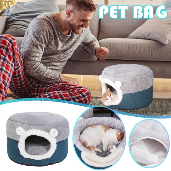 VANLOFE Pet Beds Small Dog Winter Warm And Comfortable Sleeping Puppy Bed Chihuahua Cat Litter Dog House Pet Supplies Cat Bed