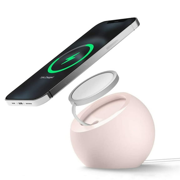 VANLOFE Phone Holder Silicone Stand Holder Charging Dock For Mag-safe Wireless Charging Stand For IPhone Charging Base