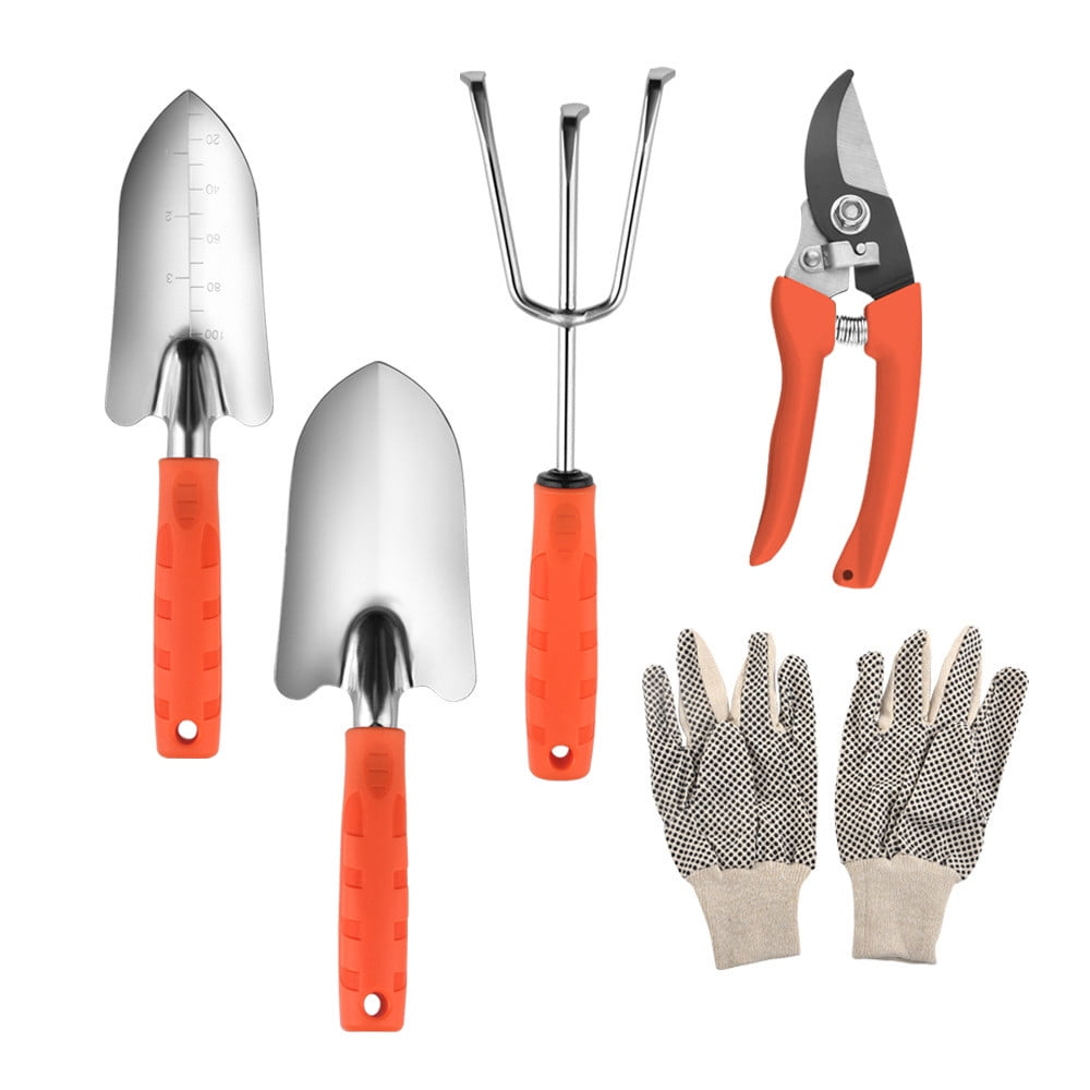 VANLOFE Planting set Garden Tools Set, 5PCS Heavy Duty Garden Tool Kit