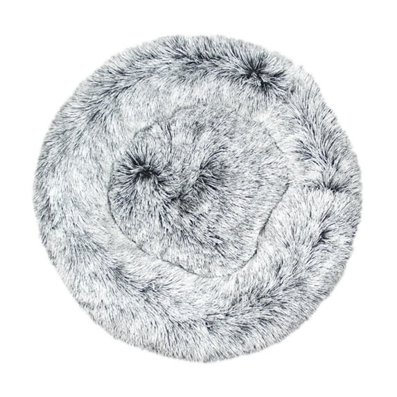 VANLOFE Plush Pet Beds for Dogs Soft Big Plush Cushion Washable Dog Beds Self-Warming Sleeping Bed for Dogs 40*40cm/15.7*15.7in Gray