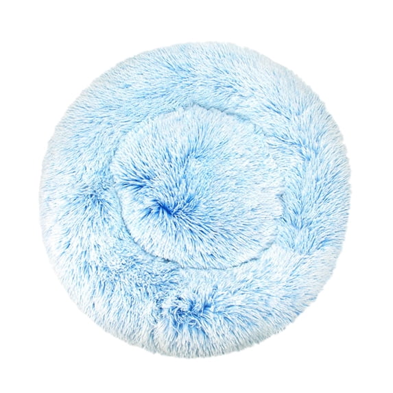 VANLOFE Plush Pet Beds for Pets Soft Big Plush Cushion Washable Dog Beds Self-Warming Sleeping Bed for Cats 50*50cm/19.7*19.7in Blue