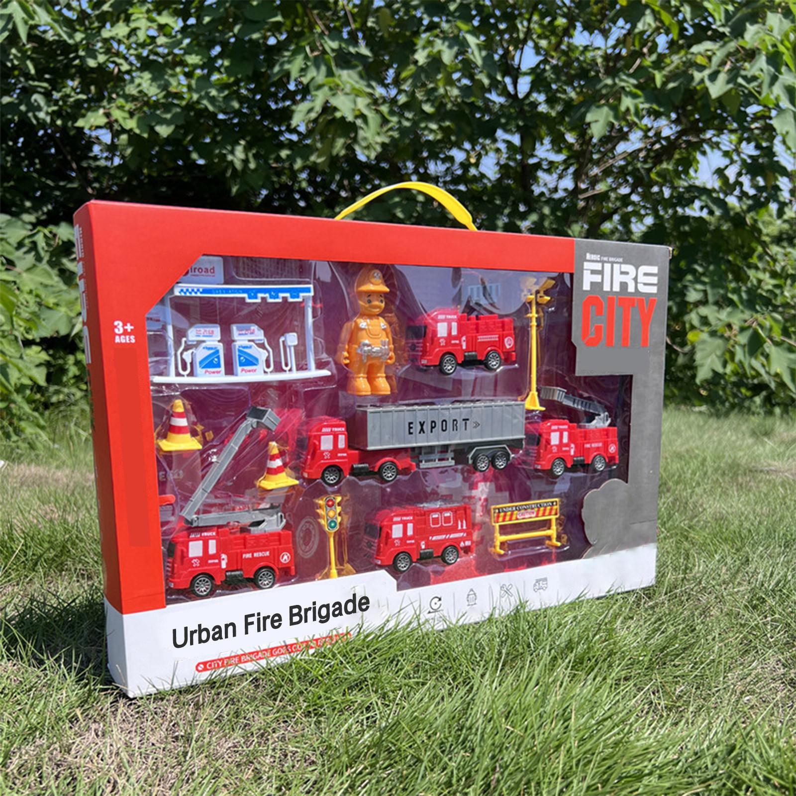 VANLOFE Pull Back Car Best Gift For Children Kids Fire Trucks Playset VANLOFE Pull Back Car Best Gift For Children Kids Fire Trucks Playset