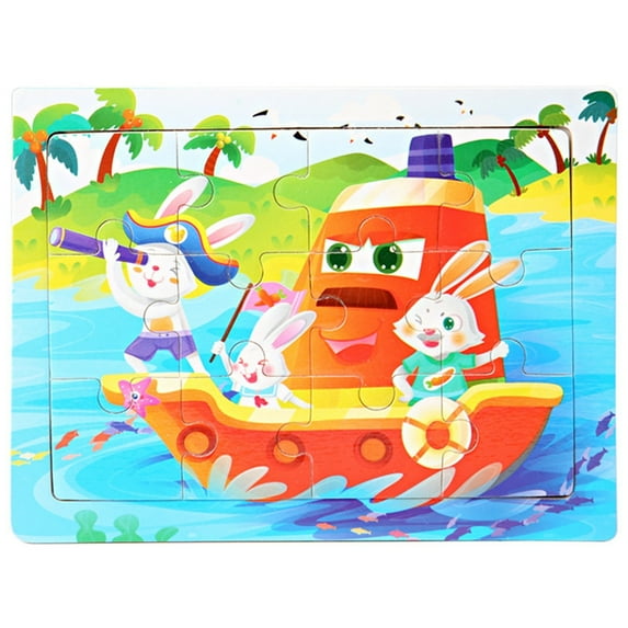 VANLOFE Puzzle Toys Aged 2 and up Puzzle Toys Suitable For Children Aged 3-7 Wooden Puzzles Best Gifts For Boys And Girls Preschool Learning Toys