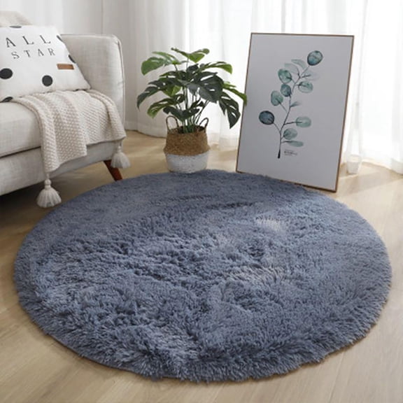VANLOFE Round Mats for Bedroom Skin friendly Rugs for Living Room Decor Mats for Bedside Mats 39.3*39.3in