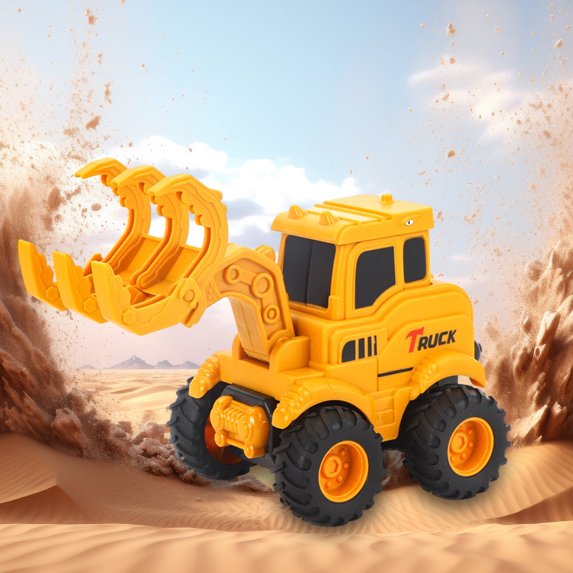 VANLOFE Simulation Engineering Car Press Push Toy Engineering Car Pull Back Children Truck Excavator Toy