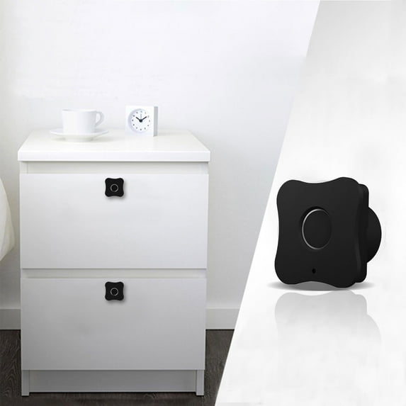 VANLOFE Smart Locks and Entry Fingerprint Cabinet Lock Smart Biometric Cabinet Lock Home & Office Hidden File Cabinet Locks USB Rechargeable Keyless Furniture Drawer Lock