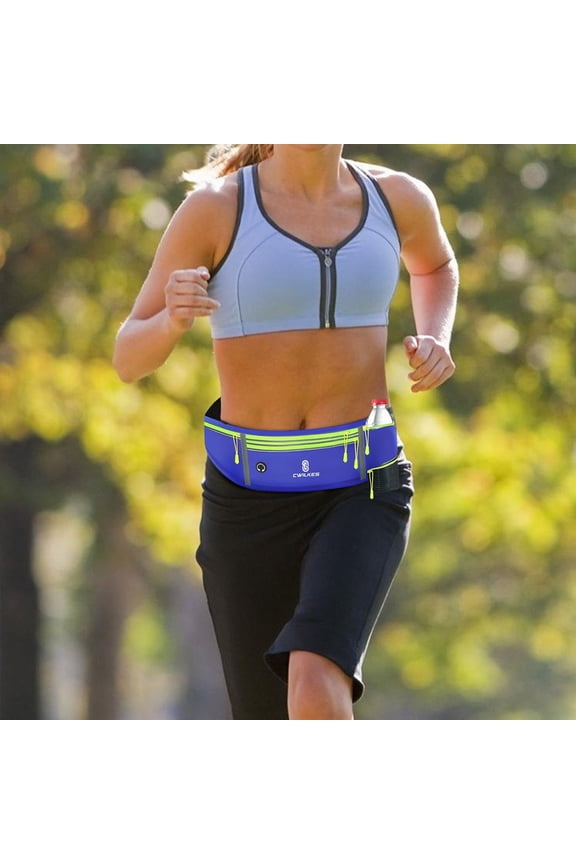 Storage & Organization Running Belt With Water Bottle Holder Sports Fanny Pack Waist Bag For Men & Women Sports Belt With Zipper For Running Hiking Climbing
