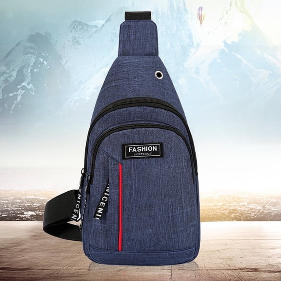VANLOFE Storage & Organization Waterproof Strap Bag Crossbody Backpack Men Ladies Strap Backpack Hiking Backpack Multipurpose Messenger Chest Bag
