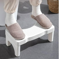 VANLOFE Thickened Plastic Toilet Stool for Squatting & Step Assistance - Non-Slip Bathroom Potty Step Stools, Bath Adult Step Stool, Multi-Functional Step Stool, Shower Stools for Home