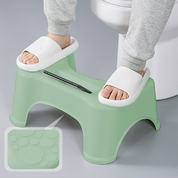 VANLOFE Toilet Stool Squat Adult, Potty Step Stools with Non-Slip, Toilet Foot Pedal Stool, Stackable Bathroom Shower Stools, 7.87in Height Fits All Toilets