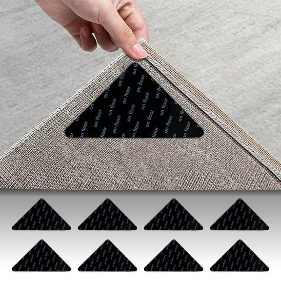 VANLOFE Tools&Home Improvement Rug Pads Grippers 8 PCS Non Slip For Rug Materials To Non Curling Rug Pad: Keep Your Rug In Place & Make Corner Flat And Easily Peel Off