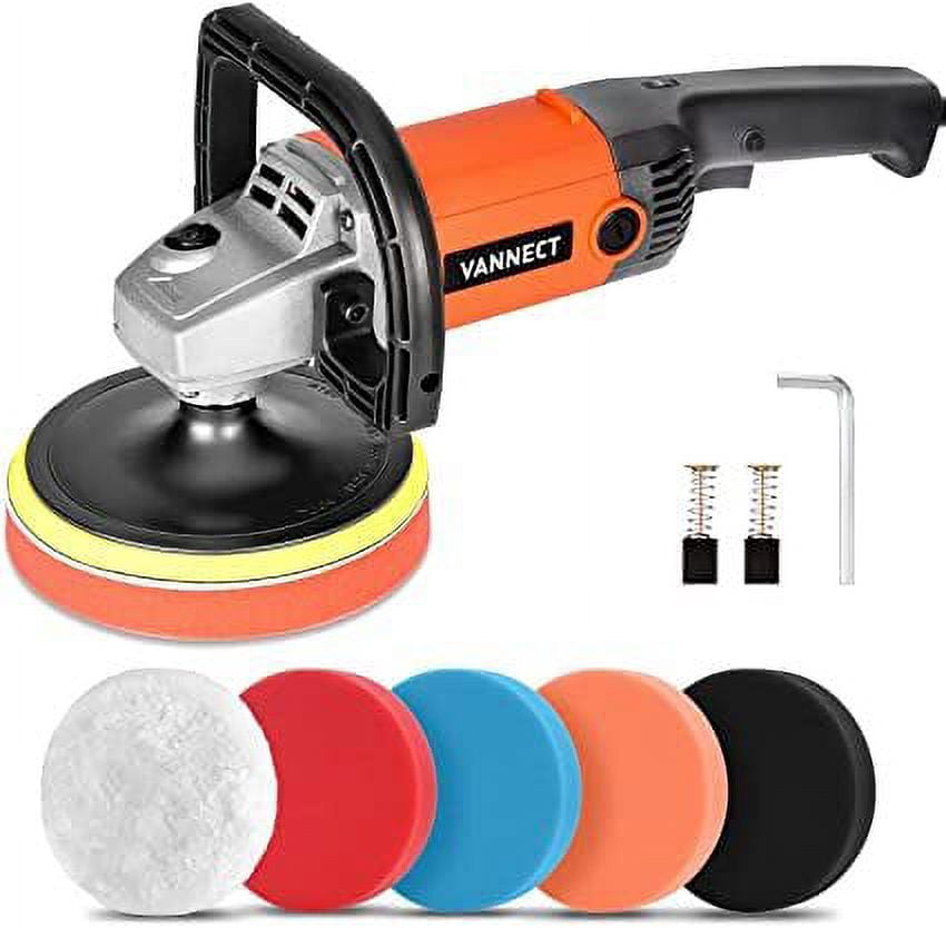 VANNECT Buffer Polisher, 1200W 7inch Polisher with 6 Variable Speed, 5