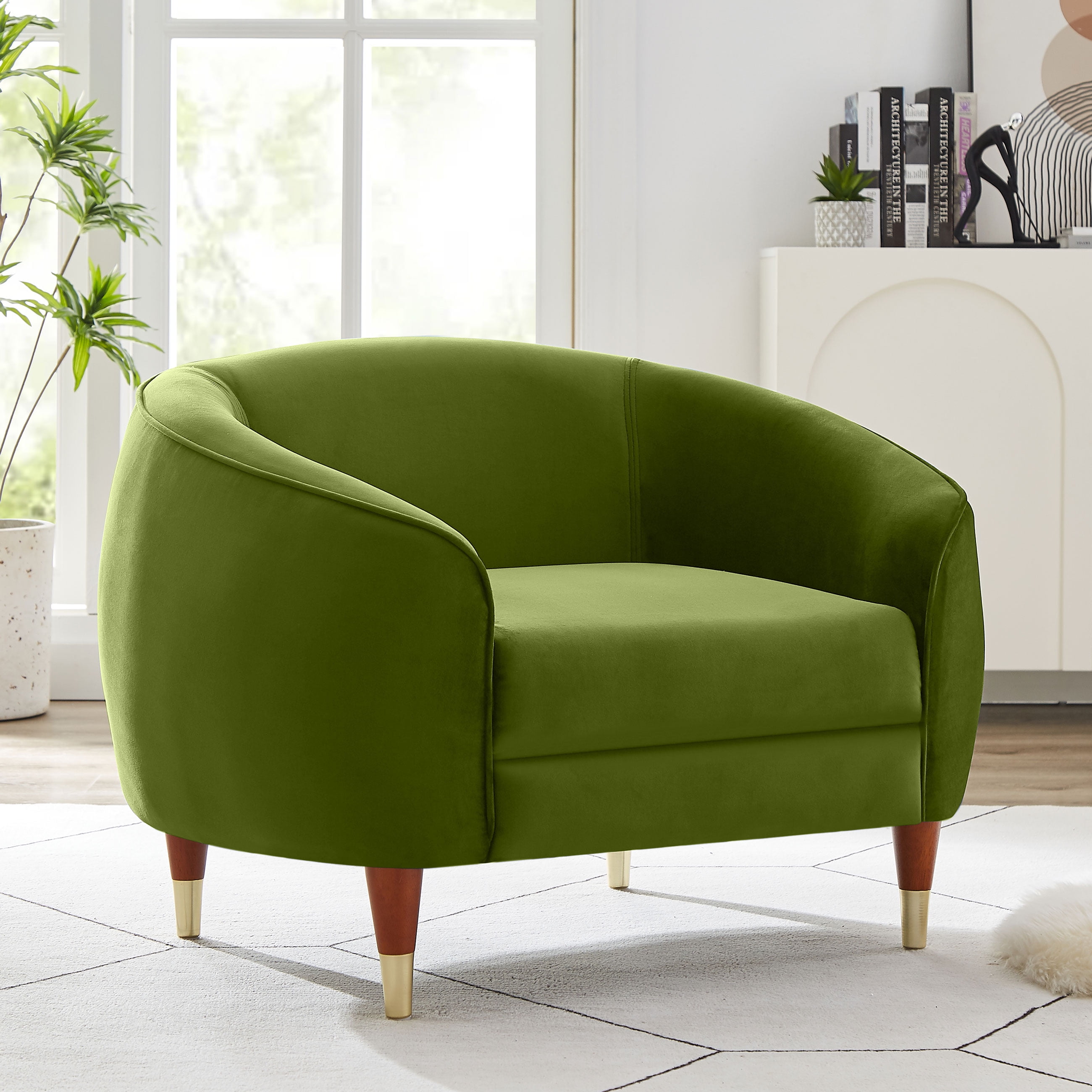 VANOMi 38.2'' Wide Round Barrel Arm Chair, Accent Chair for Living Room