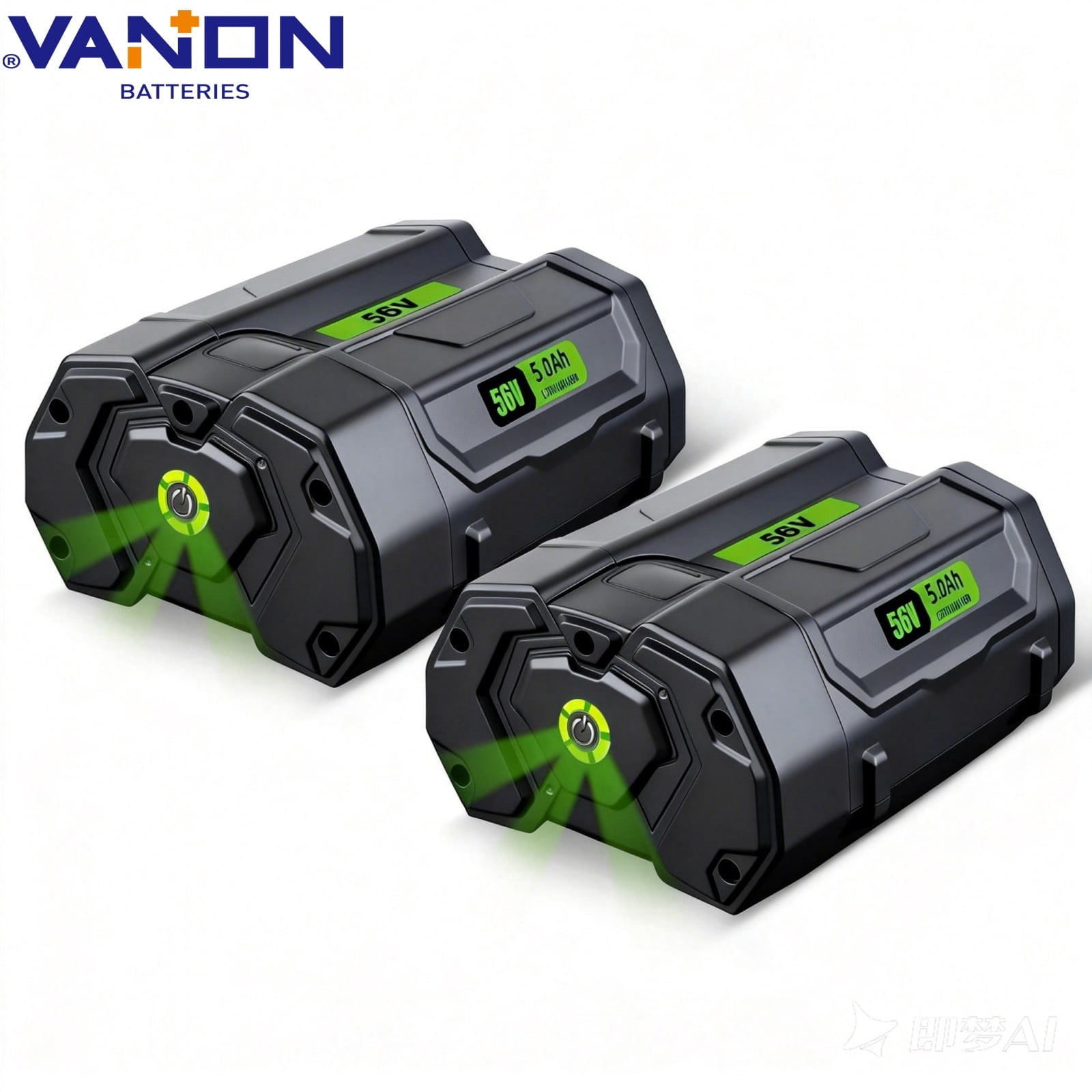 VANON 2 Pack 5.0Ah Replacement for EGO 56V Battery Compatible with EGO 56 Volt Battery Power Tools BA1400T BA2800 BA2800T BA4200