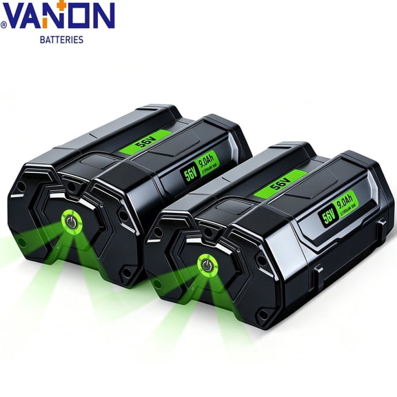 VANON 2 Pack 9.0Ah Replacement for EGO 56V Battery Compatible with EGO 56 Volt Battery Power Tools BA1400T BA2800 BA2800T BA4200