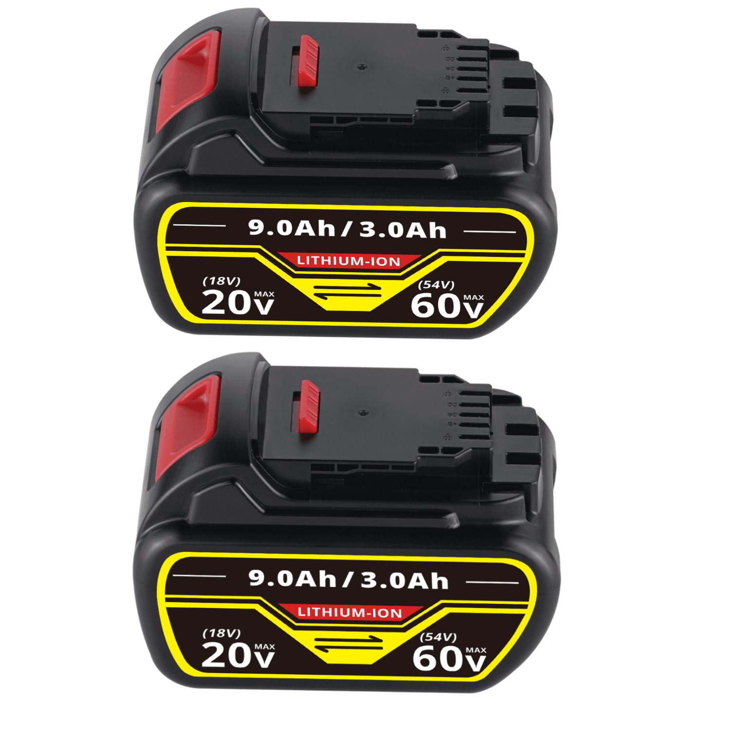 VANON for DeWalt DCB606 DEL1815G Battery 20V 60V Max 9000mAh 3000mAh Li ion DCB609 DCB612 DCB206 DCB200 2Pack Walmart