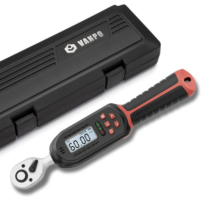 Free Shipping! VANPO Torque Wrench 3/8 Inch Drive Digital Torque Wrench ...