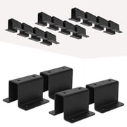 VANROUG 16PCS Adjustable Garage and Shed Overhead Ceiling Storage Racks, Black