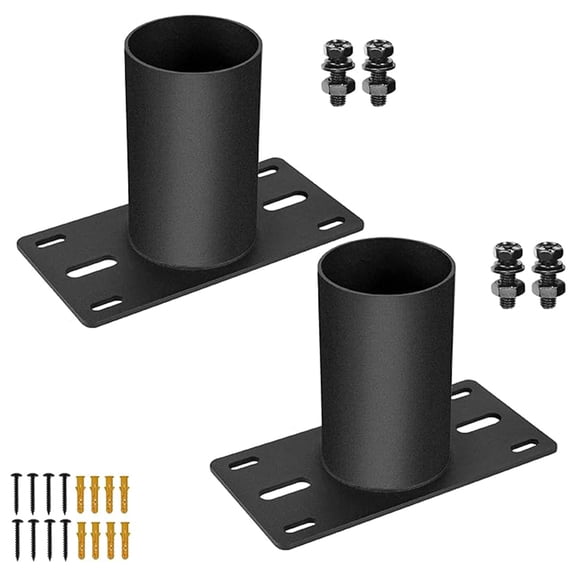 VANROUG 2 PCS Slip Fitter Adaptor, Mounting Bracket, Transform Slip Fitter into Arm Mounting, Tenon Adaptor for Outdoor Flood Lights, Street, Parking Lot, Shoebox Light Fixtures