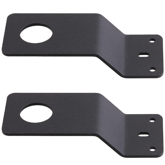 VANROUG Between Hood and Fender Stainless Steel Antenna Mount & Bracket Black Antenna Mount 3/4" Hole 2 Count