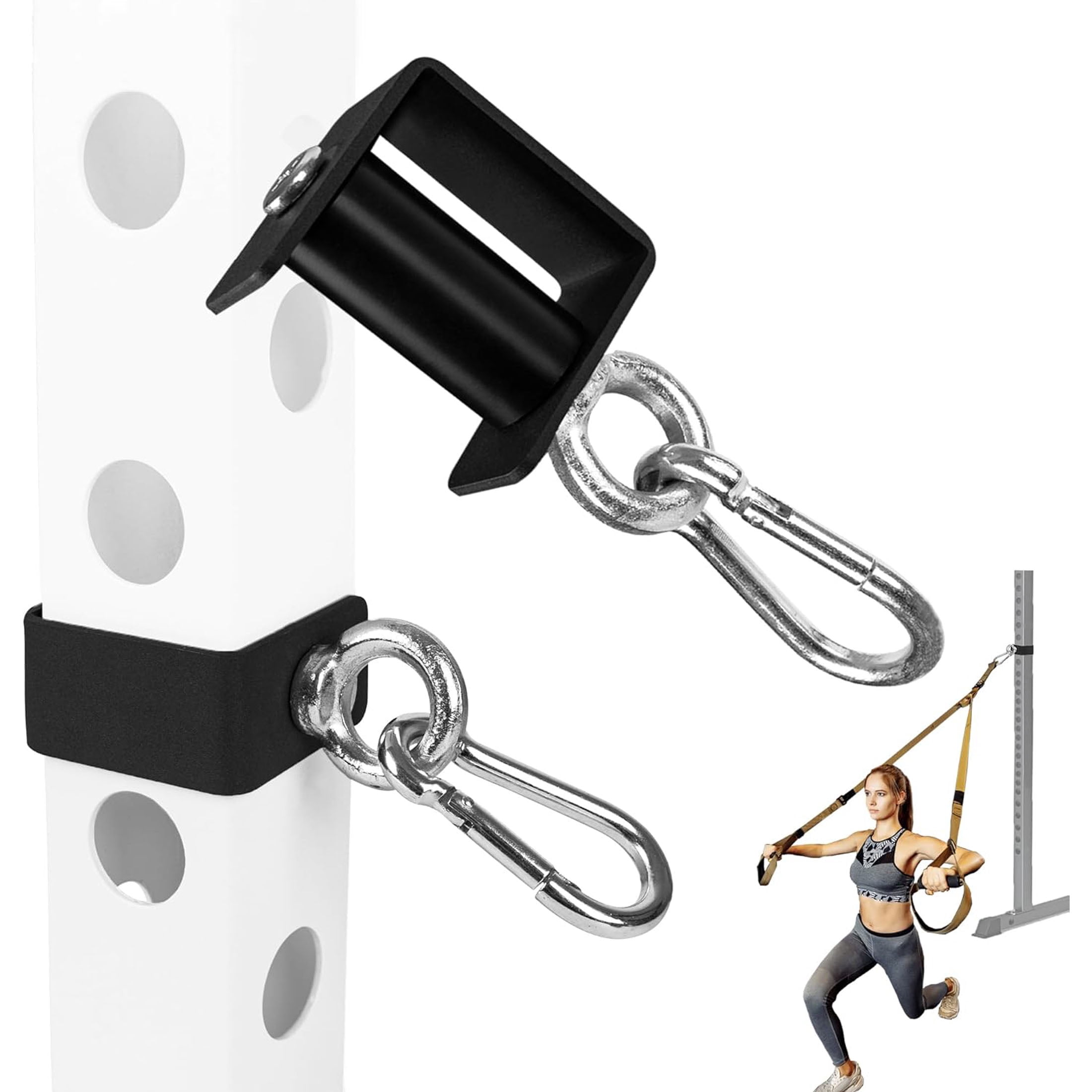Shackel Racks VANROUG 2PCS Power Rack Attachments with Quick Connect Buckles, O-Ring ...