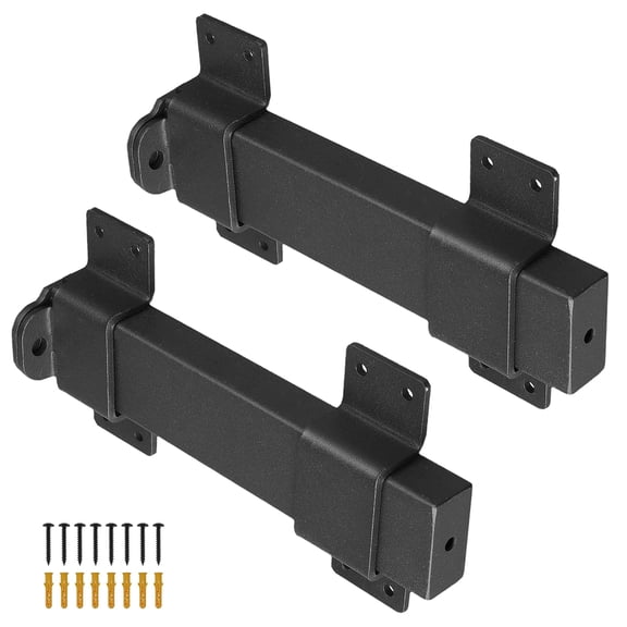 VANROUG 2Pcs Slide Gate Latch,Heavy Duty Latch Lock with Padlock Hole, Suitable for Wooden Fences,Barn Door Lock,Outdoor Latch,Fence Gate,Courtyard,Shed Lock,Cottages, Cabinet,Matte Black