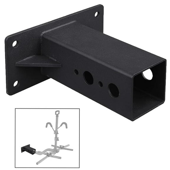 VANROUG Hitch Wall Mount Adapter, Bike & Cargo Rack Hanging Garage Rack Stand Wall Holder Hanger, Heavy Duty Trailer Hitch Receiver 2 inch Storage, Trailer Receiver Hook Holds 180lbs