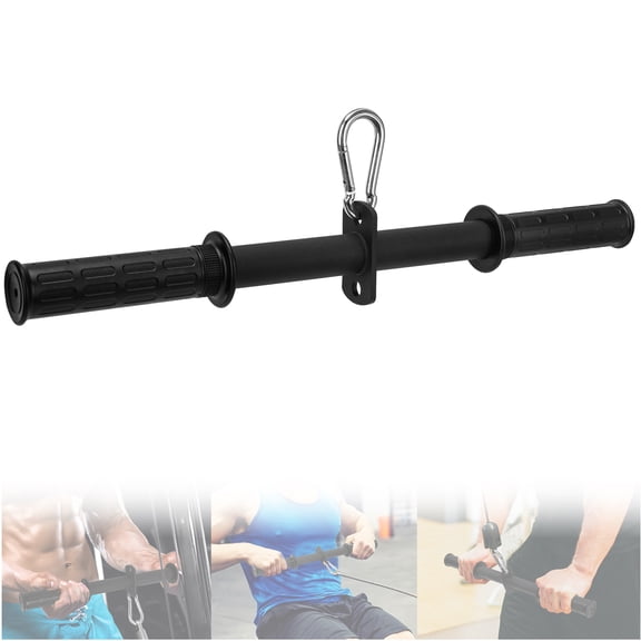 VANROUG LAT Pulldown Bar Attachment, Triceps Straight Bar, Strength Training Cable Attachments, Press Down Curl Bar for Home Gym Strength Exercise