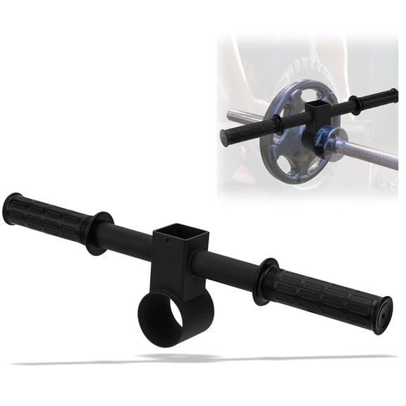 VANROUG T Bar Row Barbell Handle, T Bar Landmine Handle Attachment for Olympic Barbell Bar, Landmine Handle T Row Attachment with Rubber Grip Fits 2inch Strength Training Bars