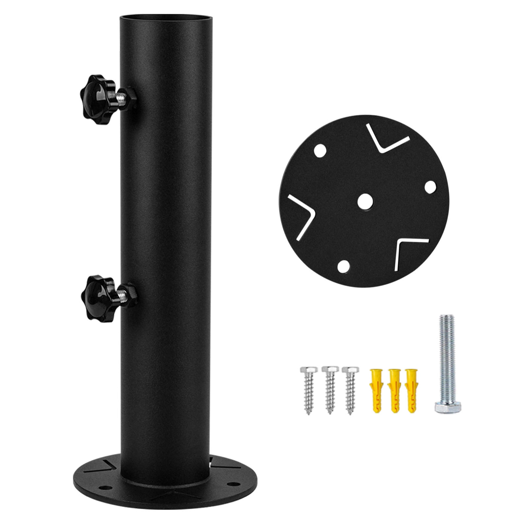 VANROUG Universal Granite Umbrella Stand Tube Outdoor, Stone Umbrella Tube Base, Table Umbrella Tube Bracket, DIY Metal Tube Umbrella Mount, Marble Flag Pole Stake Holder