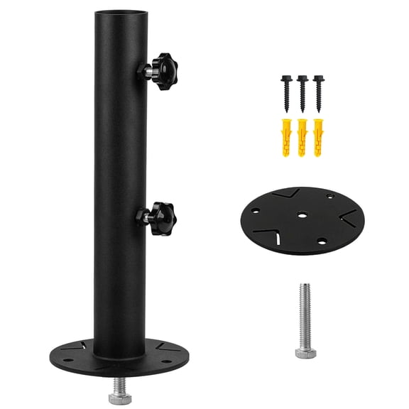 VANROUG Universal Granite Umbrella Stand Tube, Stone Umbrella Tube Base for Outside, Heavy Duty Marble Flag Pole Stake Holder, Table Umbrella Tube Bracket,DIY Metal Tube Umbrella Mount