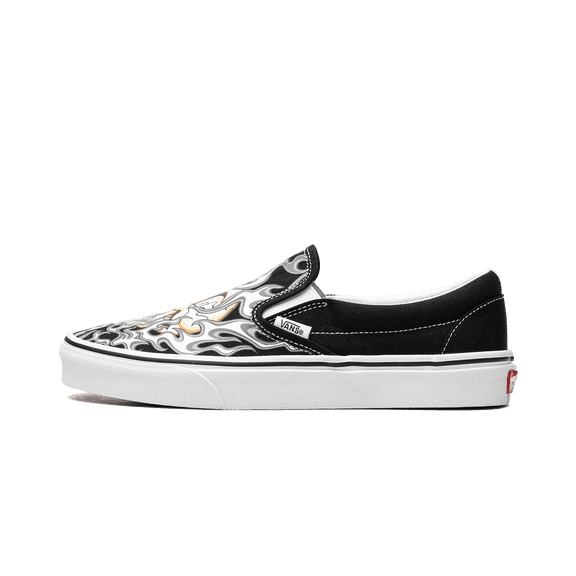 VANS MENS Classic Slip On "Flame Skull" VN0009Q7BMX from Stadium Goods