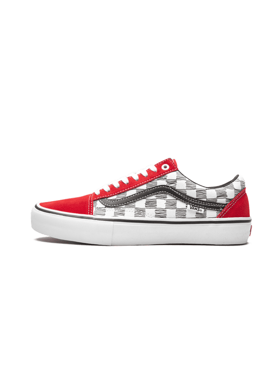 MENS Old Skool Pro "Sketched Checkerboard" VN0A45JC2LZ from Stadium Goods
