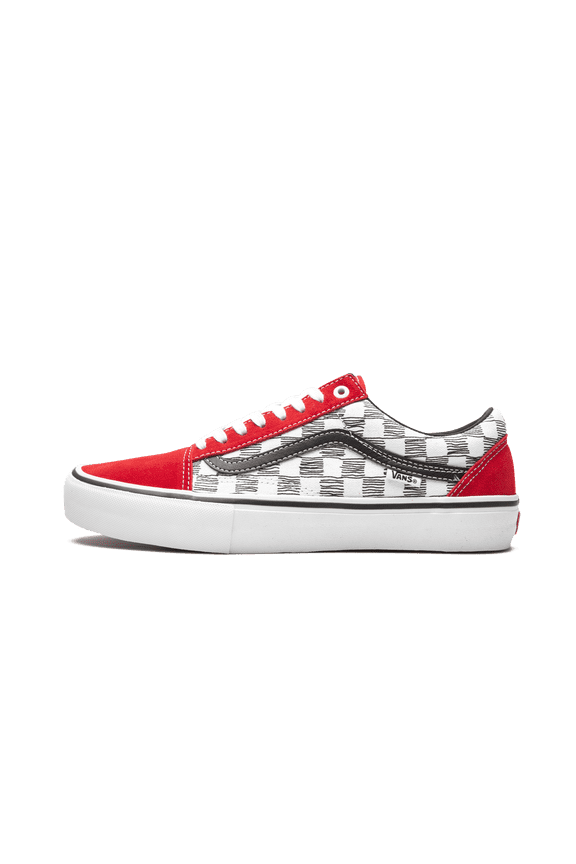 MENS Old Skool Pro "Sketched Checkerboard" VN0A45JC2LZ from Stadium Goods