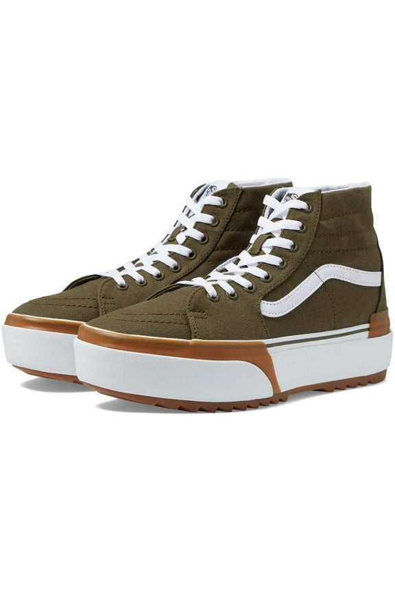 - SK8-HI TAPERED STACKFORM Canvas / Dark Olive Green - 100% Original Brand N