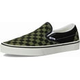 thumbnail image 1 of VANS U CLASSIC SLIP-ON UNISEX SNEAKERS - GREEN - Pop Check Loden Green / Men 5.5 / Women 7 / Medium, 1 of 7