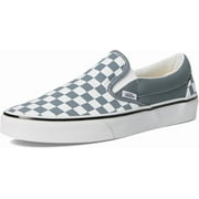VANS U CLASSIC SLIP-ON UNISEX SNEAKERS - GREY - Theory Checkerboard Stormy Weather / Men 10 / Women 11.5 / Medium