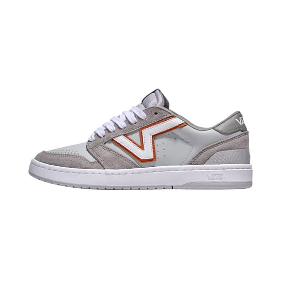 VANS U LOWLAND 2.0 UNISEX SNEAKERS - GREY - Tri-tone Grey / Orange / Men 3.5 / Women 5 / Medium