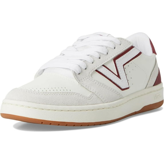 VANS U LOWLAND 2.0 UNISEX SNEAKERS - RED - Vintage Red / Gum / Men 6.5 / Women 8 / Medium