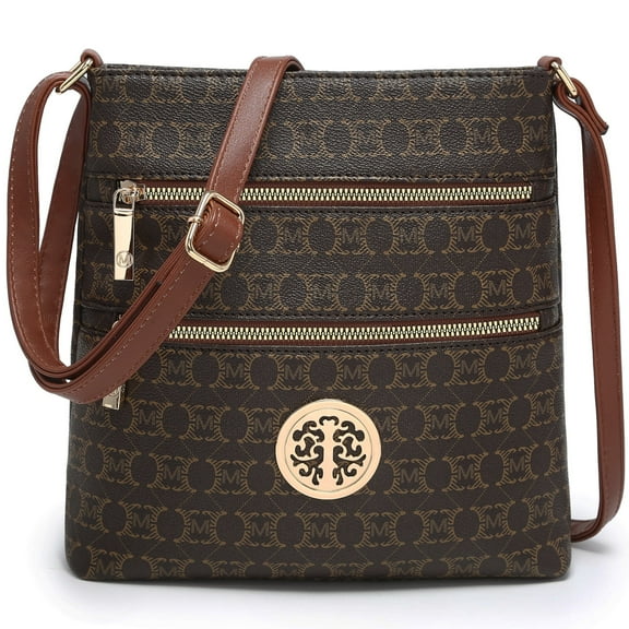 VANSARTO Crossbody Bags for Women Multi Pocket Crossbody Purses Trendy Vegan Leather Shoulder Handbags with Adjustable Strap, Brown