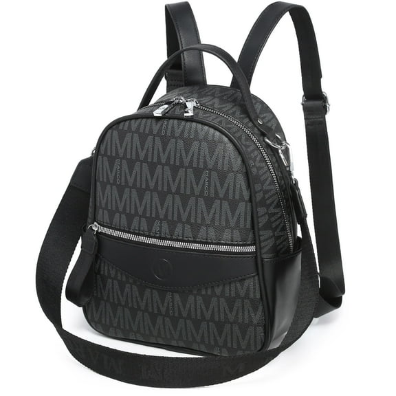 VANSARTO Mini Backpack Purse for Women Multi Pocket Small Backpacks Ladies Convertible Shoulder Handbags Designer Travel Backpack with Wide Strap (Black)