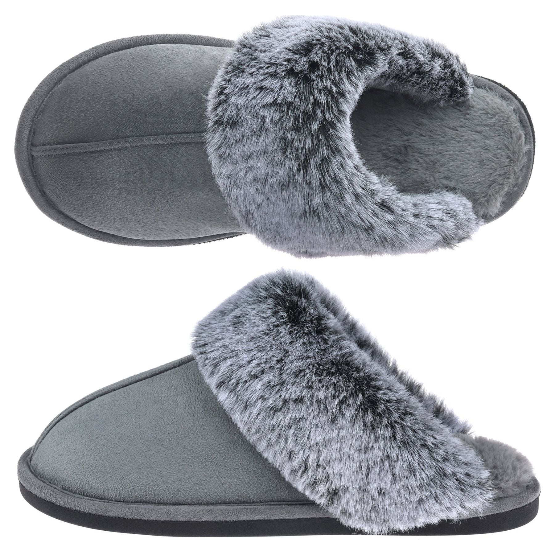Vans Charcoal Suede Faux Fur Lined Slip On Vans Classic Slip On Platform Suede Fur Black | Mercari main image 3