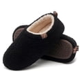 thumbnail image 1 of VANSARTO Women's Fuzzy Memory Foam Slippers with Cozy Curly Fur and Warm Fleece Lining Closed Back Non-Slip House Shoes Lightweight Soft Comfy Indoor Bedroom Slippers, Black, 1 of 6