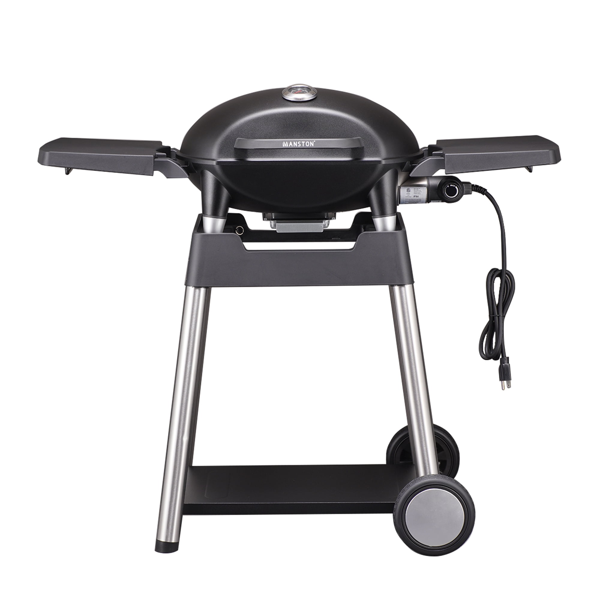 VANSTON Outdoor Electric Barbecue Grill & Smoker with Removable Stand