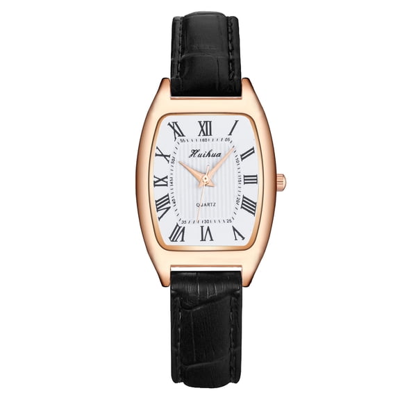 VANSVAR Ladies Casual Quartz Leather Strap Watch Analog Watch