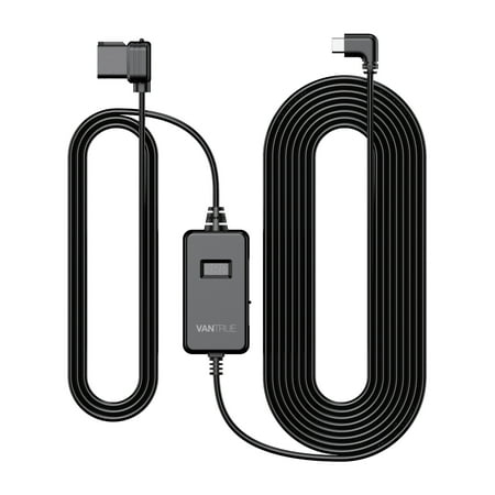 VANTRUE 10ft Type C USB OBD Hardwire Power Cable with LED Screen, 3 Gear Shifting, Low Voltage Protection for Parking Mode, for N4 Pro, N5, N4, S1 Pro, N2 Pro(2023), E1, E1 Lite, E2, E3, N2S Dash Cam