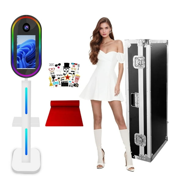 VANYA DSLR Photobooth Machine Photo Booth Camera Photographic Professional Video 15.6 inch LCD Touch Screen Photo Booth  for Weddings Partys