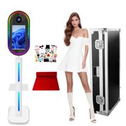 VANYA DSLR Photobooth Machine Photo Booth Camera Photographic Professional Video 15.6 inch LCD Touch Screen Photo Booth for Weddings Partys