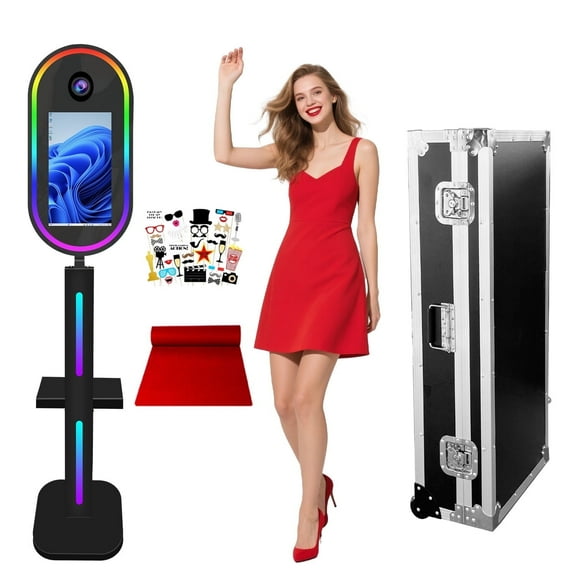 VANYA Portable 15.6 inch Touch Screen Mirror Photo Booth Camera Selfie Machine  DSLR Photo Booth for Partys Events Weddings